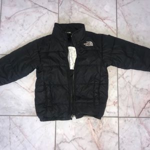 xxs(5) boys black north face winter jacket